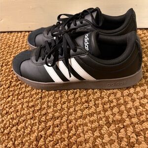 Adidas Women's Black and White Sneakers